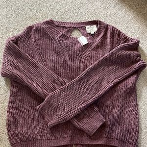 Hippie Rose sweater. Winter plum. Size medium.